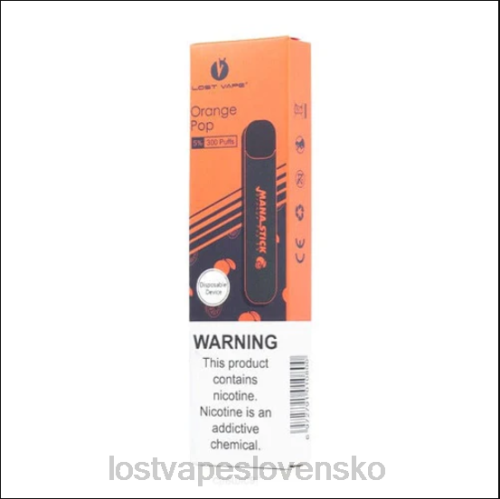 Lost Vape Dealers Near Me - Lost Vape Mana palica na jedno použitie | 300 šlukov | 1,2 ml 40V8523 oranžový pop 5%